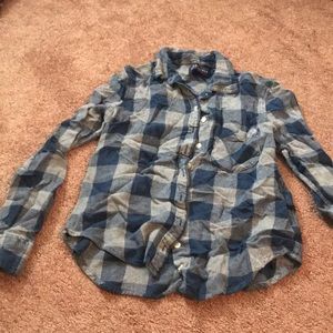 blue/grey flannel